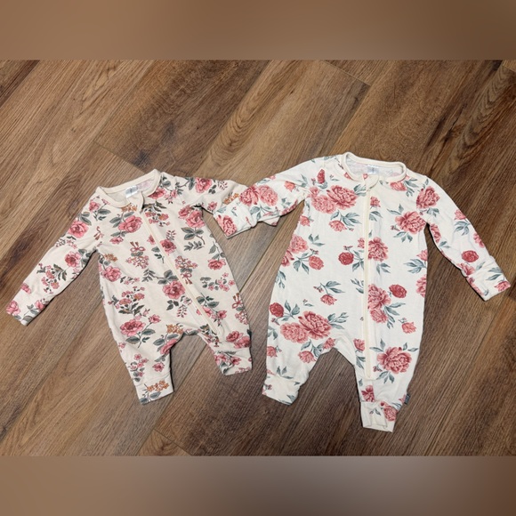 Modern Moments Other - Modern Moments Set Baby Girl Floral Print Super Soft Viscose Footless Sleeper